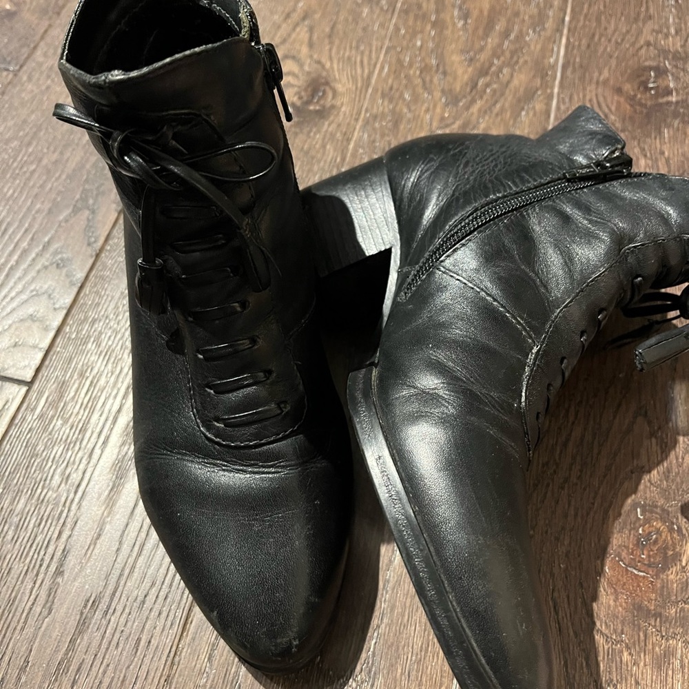 Blake leather booties made in Brazil size 6.5.